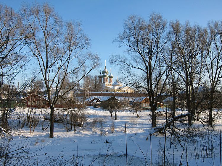 Вид на Владимирскую церковь города Нерехты.