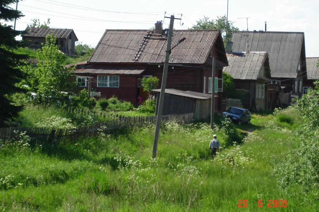 Чухлома, овраг, ведущий к озеру.