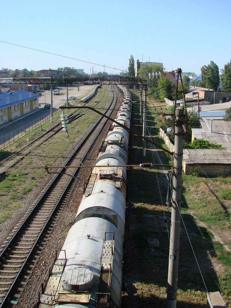 Вид с моста на ЖД