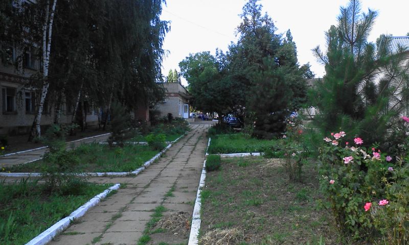 The hospital. Courtyard. July 2013. / Больничный двор. Июль 2013.