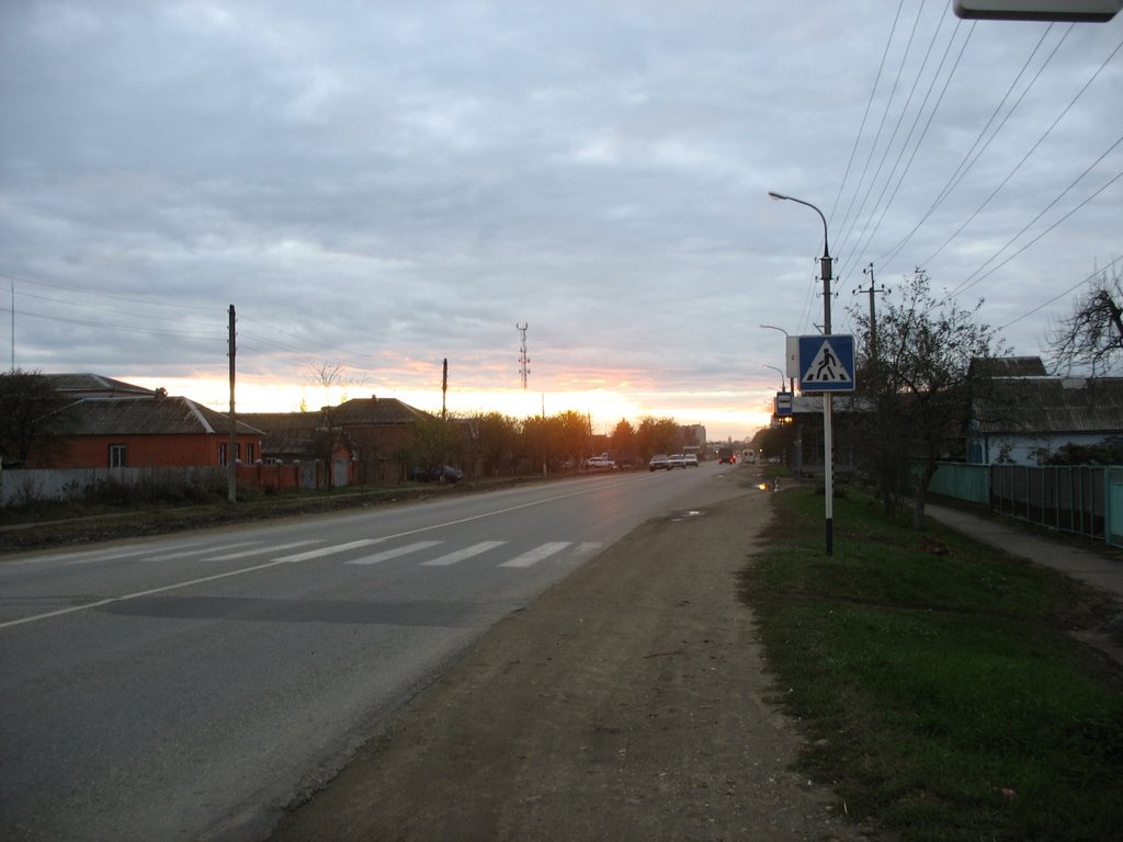 улица Первомайская, закат, 08.11.2006.