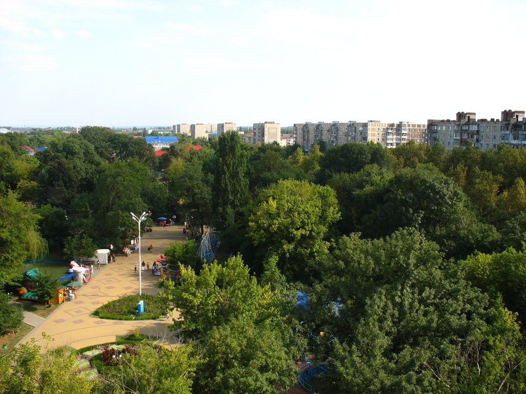 Гор-парк, вид на улицу Ленина, 15.08.2009.