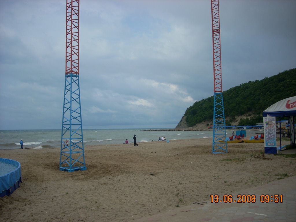 Пляж в джубга