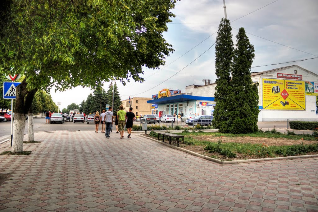 Каневская, ул. Горького - Вокзальная (18.07.2009 г.)