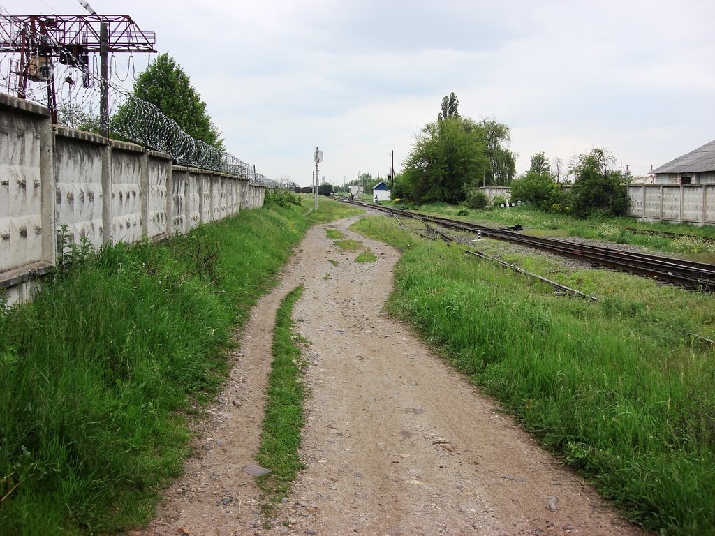 ул.Железнодорожная.Вид в сторону станции.