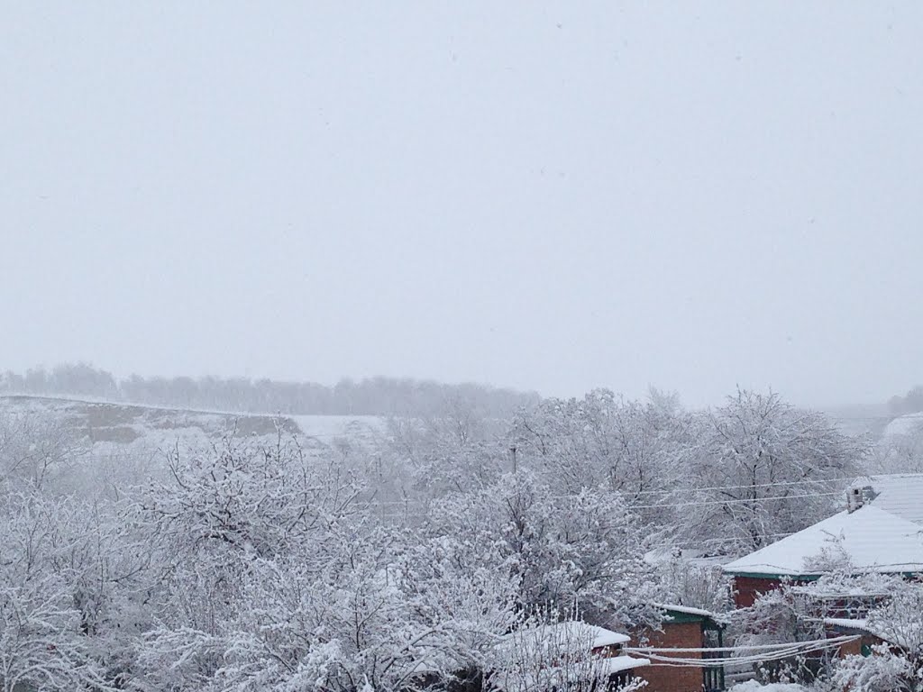 Снег на горе