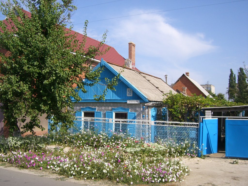street KRAMARENKO 59, owners Mrs. Gamaliy Nina Ivanovna and Mr.Gamaliy Viktor (photo 2008 by Renat Klimkov, Moscow)