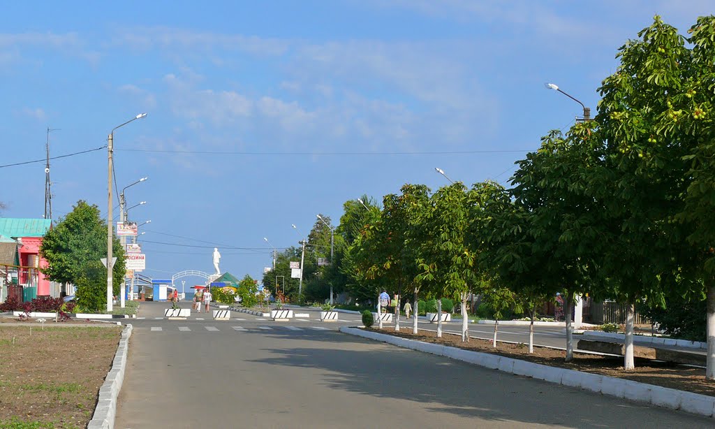 Краснодарский край, г. Приморско-Ахтарск, ул. 50-летия Октября. Krasnodar region, town of Primorsko-Akhtarsk. Street of the 50 anniversary of October.