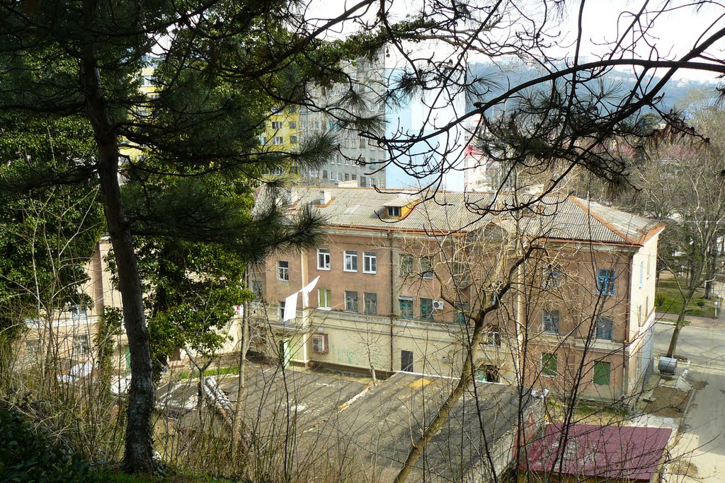 Вид  от Свято-Никольского храма