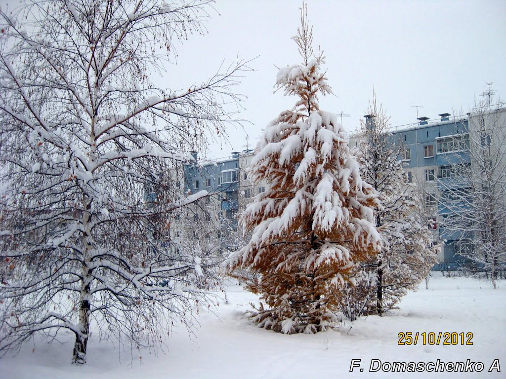 Зима в г Шарыпово