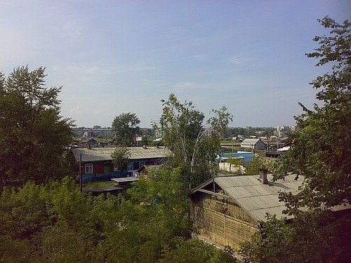 Вид на ЮВР с моста ст. Ачинск-2