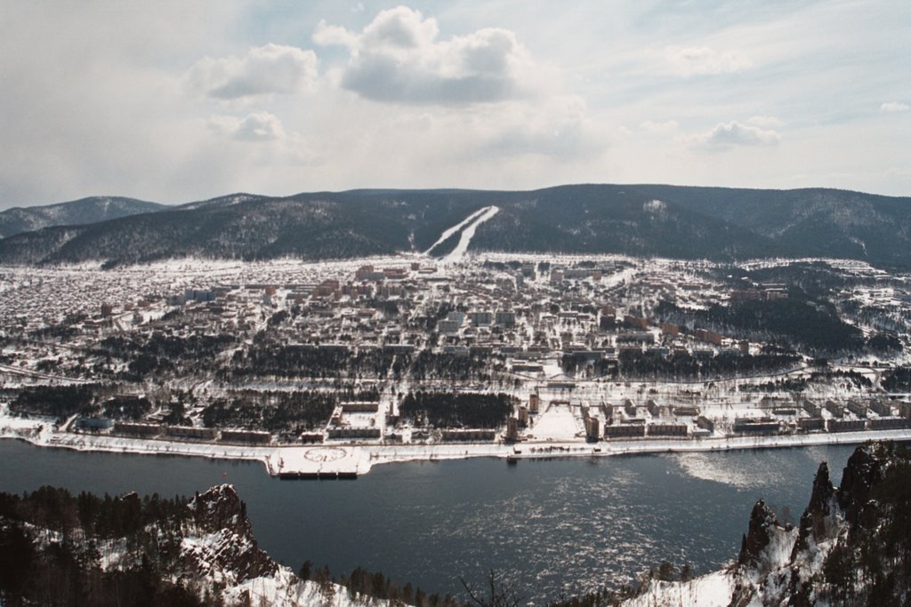 View on Divnogorsk from vidovka
