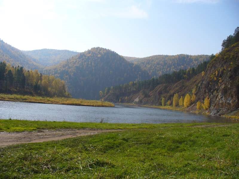 излучина р. Мана пос. Манский