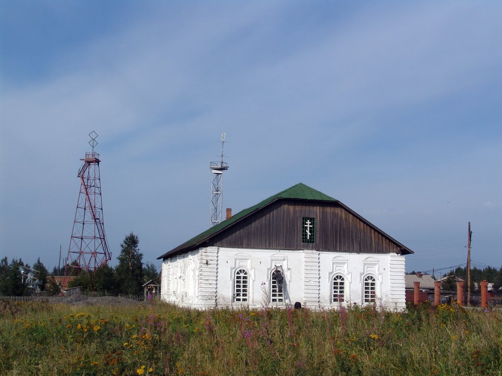 Church in Turukhansk. Церковь в Туруханске.