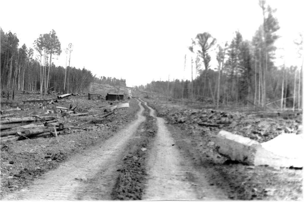 Дорога на въезде в Кодинск (1978 год)