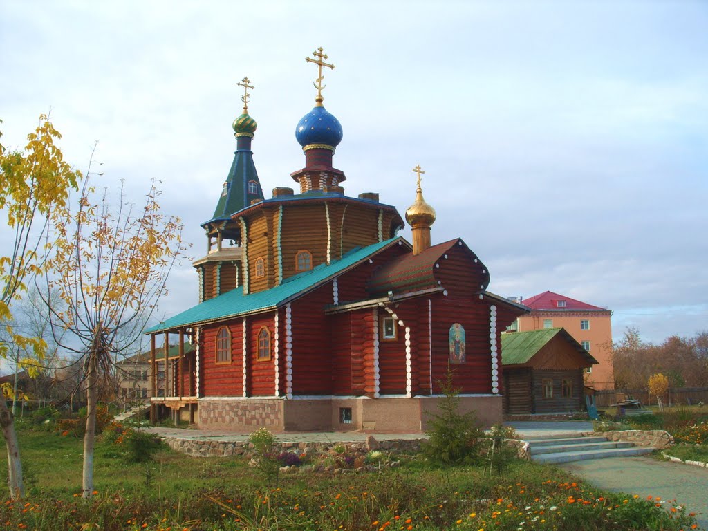 Катайск, деревянный храм.