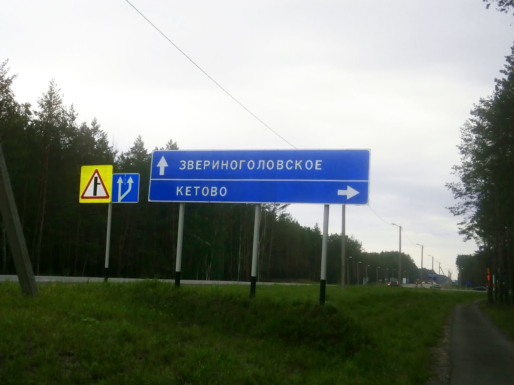 указатель на трассе