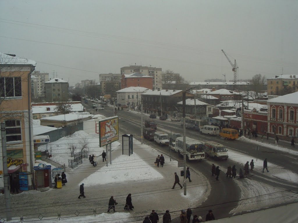 2005 Курган. Перекресток Куйбышева - Пролетарской / Kurgan. Crossroads Kuibysheva st. - Proletarskaya st.