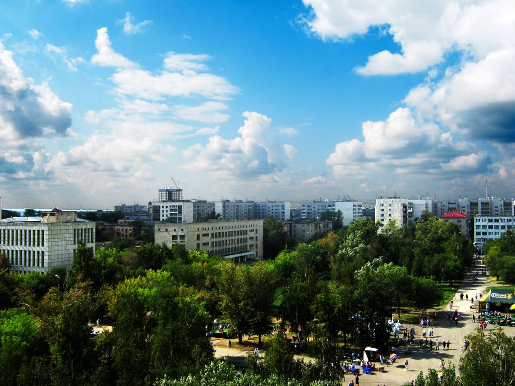Вид с колеса обозрения