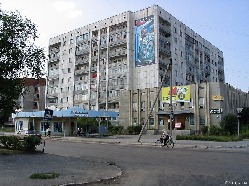 Шадринск. Библиотека (снизу) и жилой дом Свердлова 57.