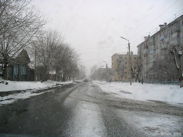 Шадринск слякотный. ул. Карла Либкнехта.