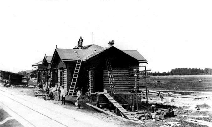 Строительство станции Шумиха 1892 год вокзал