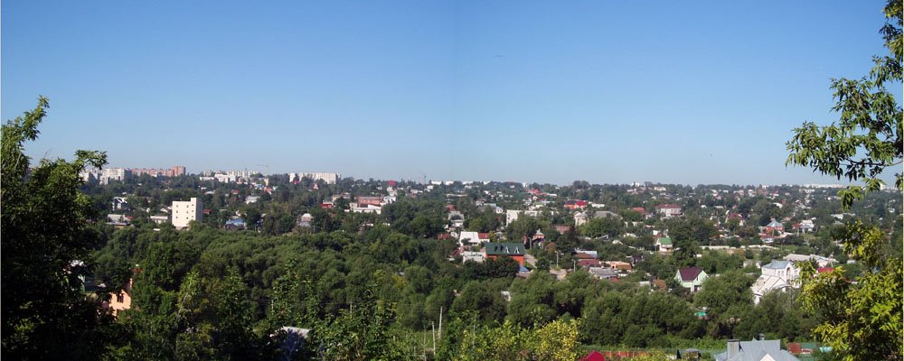Panorama of Kur river valley fron Semyonovsky tupik