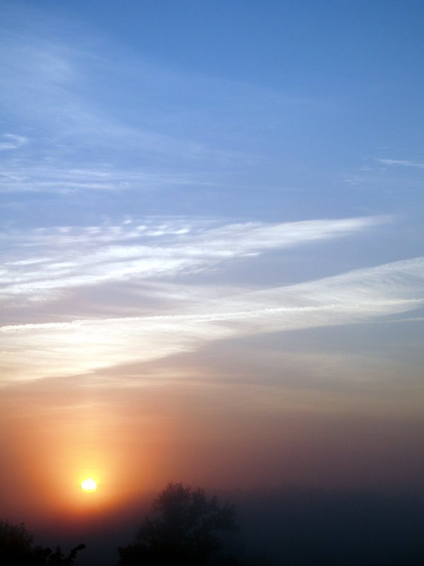 Misty sunrise in Tuskar river valley