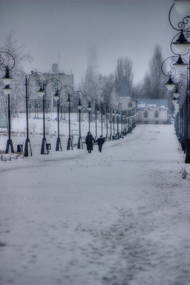 Winter seafront