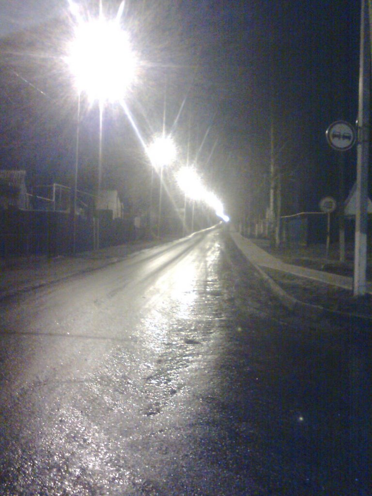 Grazhdanskaja (Citizens) st. at night