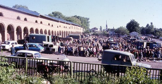 At the market on sunday