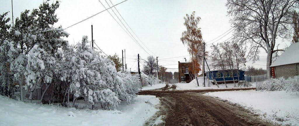 Первый снег ул.Садовая