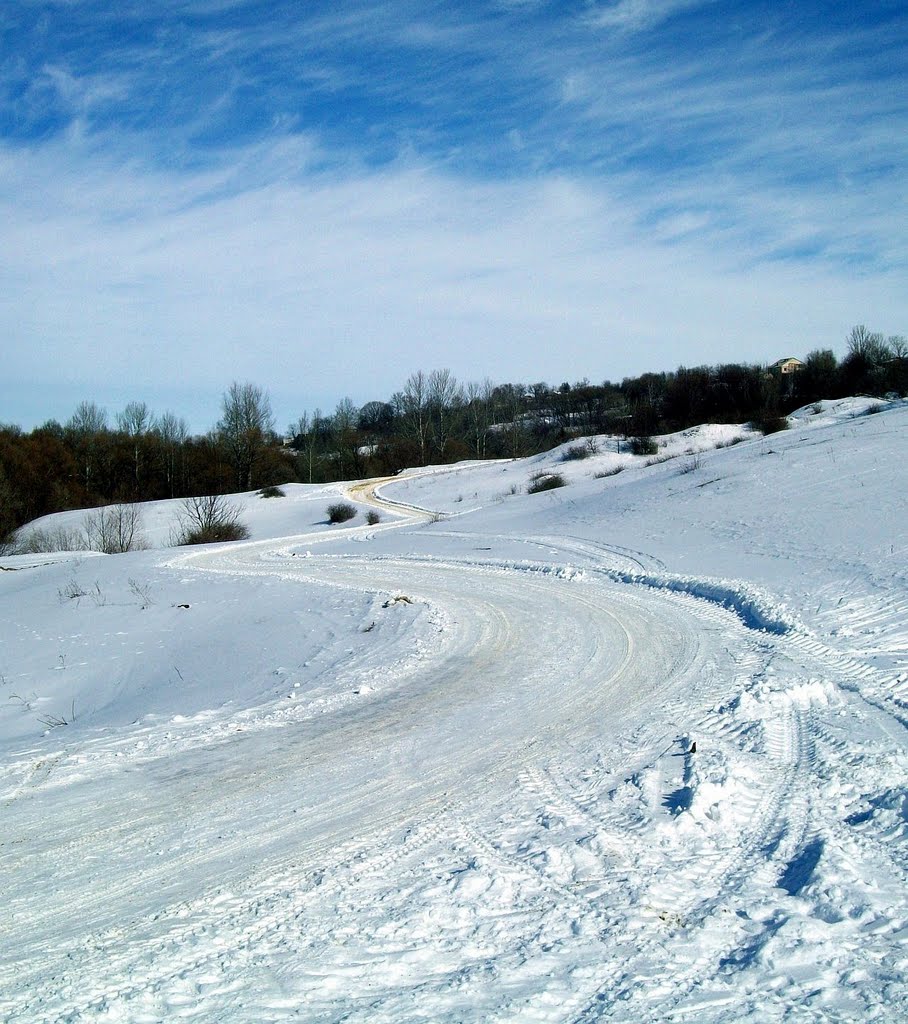 Серпантин февраль 2011г. Winter road