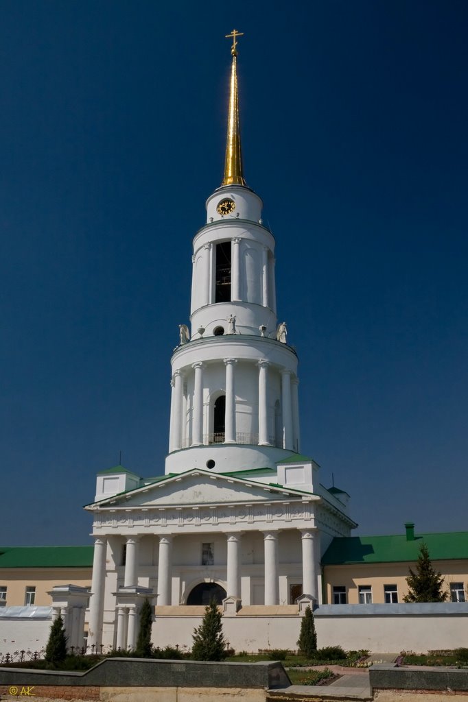 Belfry and St.Nicola church. Nativity of the Virgin Mary monastery. Zadonsk. Колокольня с церковью Николая Чудотворца. Задонский Рождество-Богородицкий монастырь.