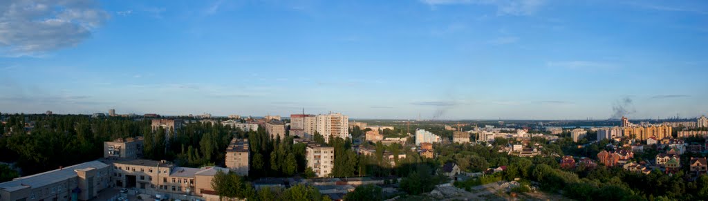 Вид на юго-восточную часть города Липецка