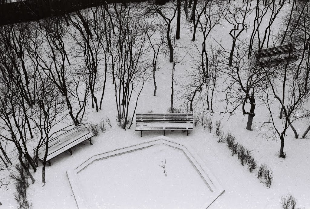 Lipetsk, Russia,Winter Scene. Photo taken in 1969
