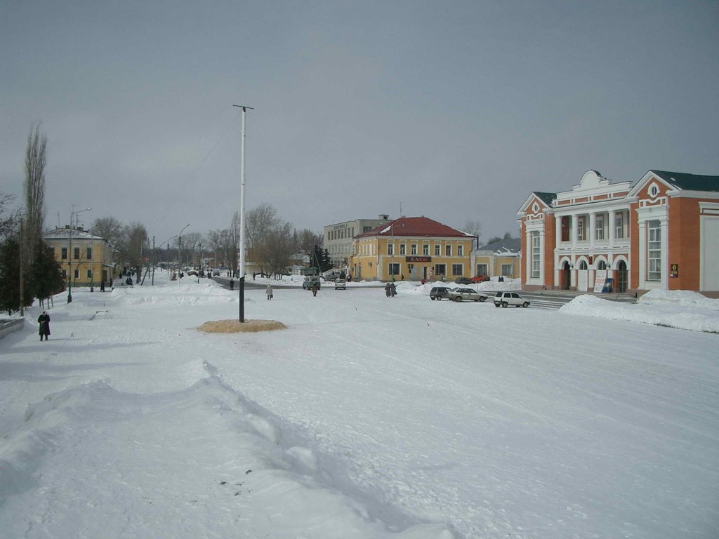 Central square of Usman before "Maslenitsa"