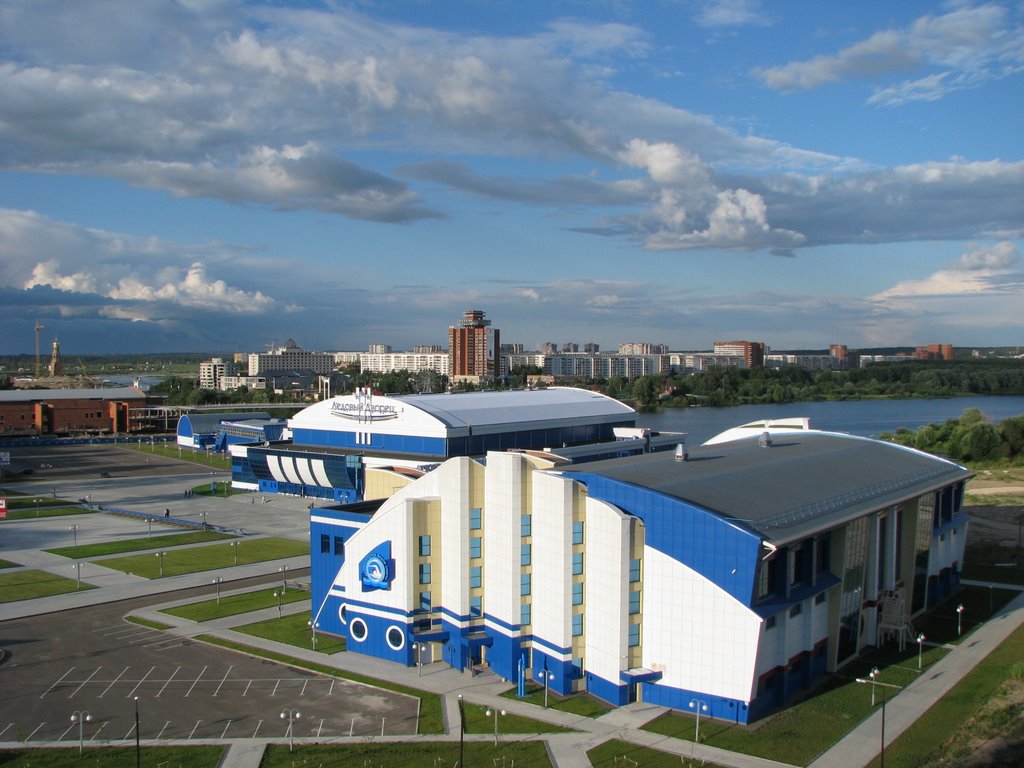с крыши Сбербанка