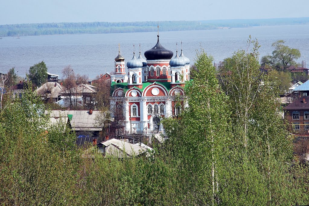 Козьмодемьянск. Смоленский собор (1872) 	 Kozmodemyansk. Smolensky Cathedral (1872)