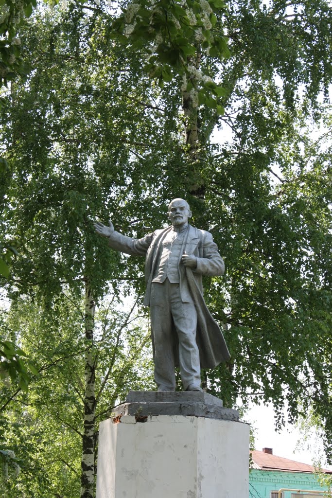 Памятник в.И.Ленину в парке