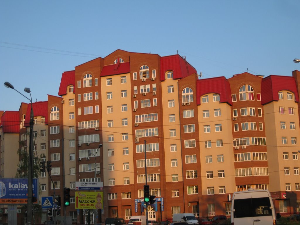 sunset in some town