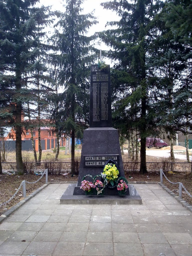 Памятник герою Советского Союза Самоxину Петру Яковлевичу и другим воинам