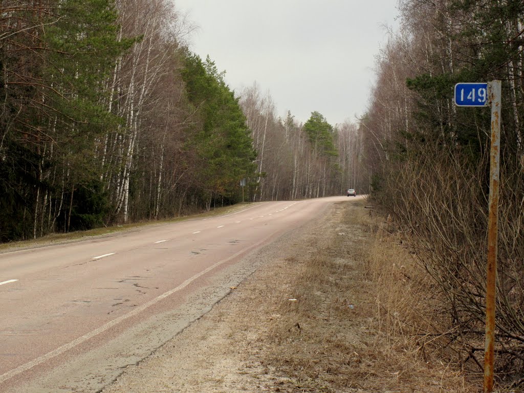 Касимовское шоссе, вид от Москвы (км 149+00)