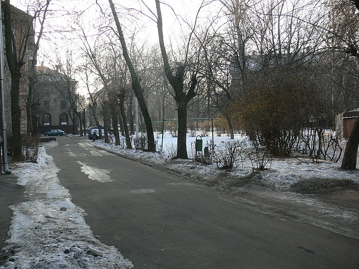 Мой двор зимой