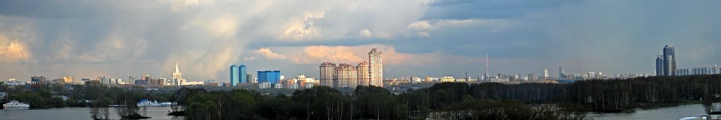 Panorama of Moskva, View from the Bridge over Moskva-River