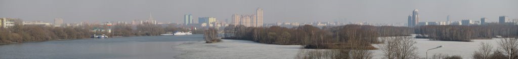 Panorama to Shchukino and Strogino