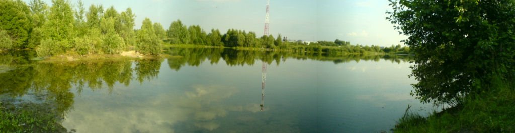 Мининское озеро. Панорама. panorama