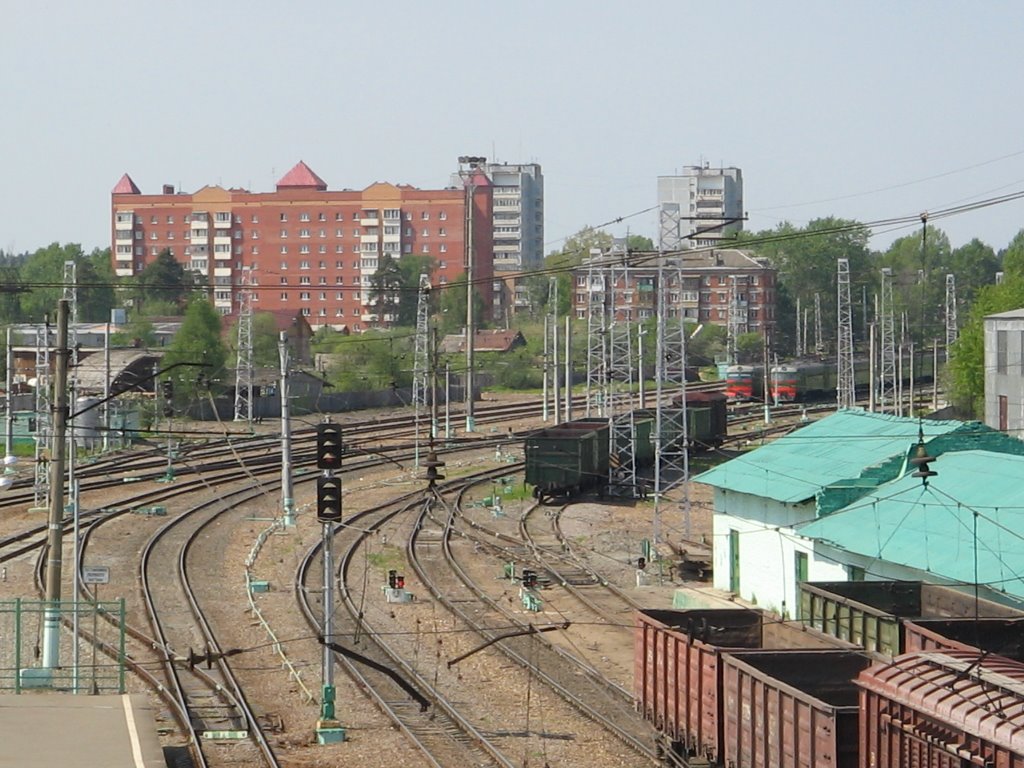 Микрорайон Керамиков (Вид с ЖД перехода) / Microdistrict Keramikov (View from railway Transition)