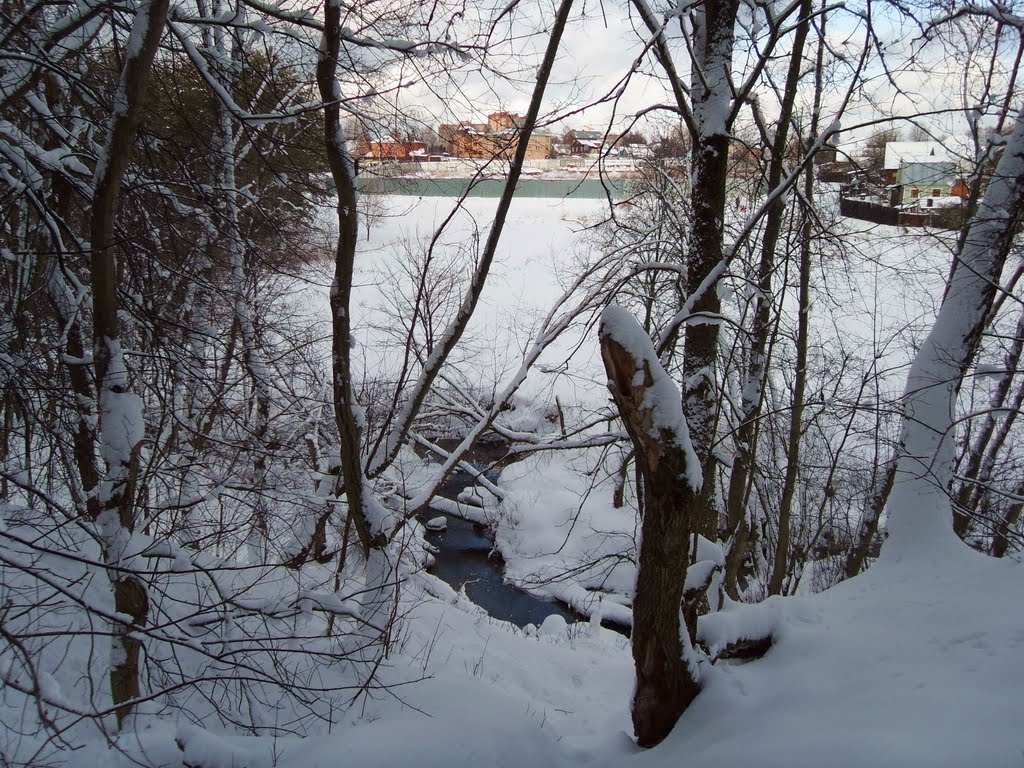 Овраг и речка