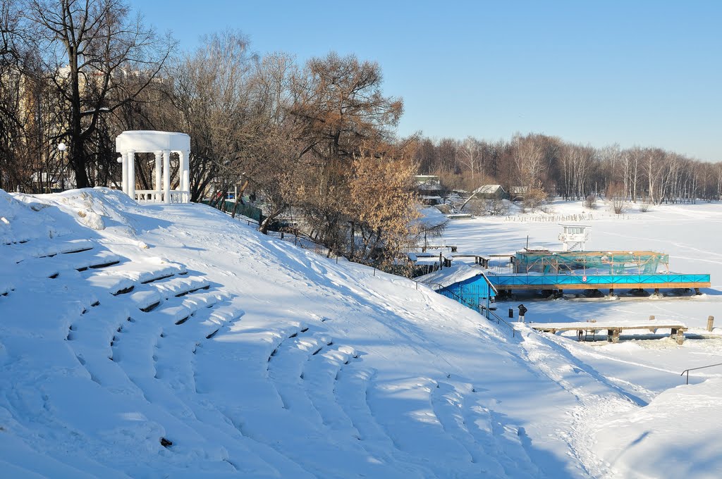 Котовский залив (Kotov Bay). Слева стоял усадебный дом Юсуповых